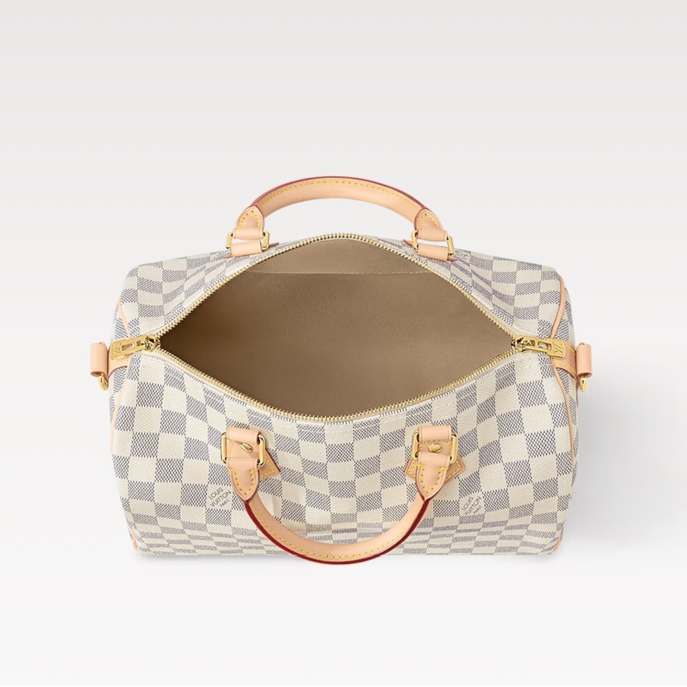 Louis Vuitton Cream and Tan Tote Bag with Classic Design